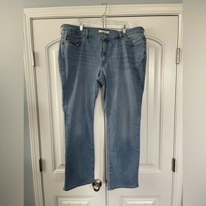 Levi's Women’s Blue Straight Jeans Classic Fit 20W